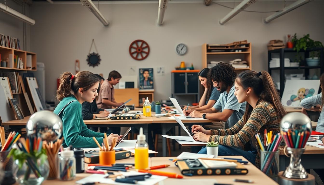 Modern university campus for students